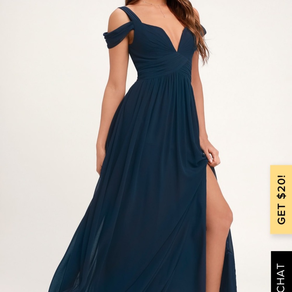 Lulus blue maxi dress